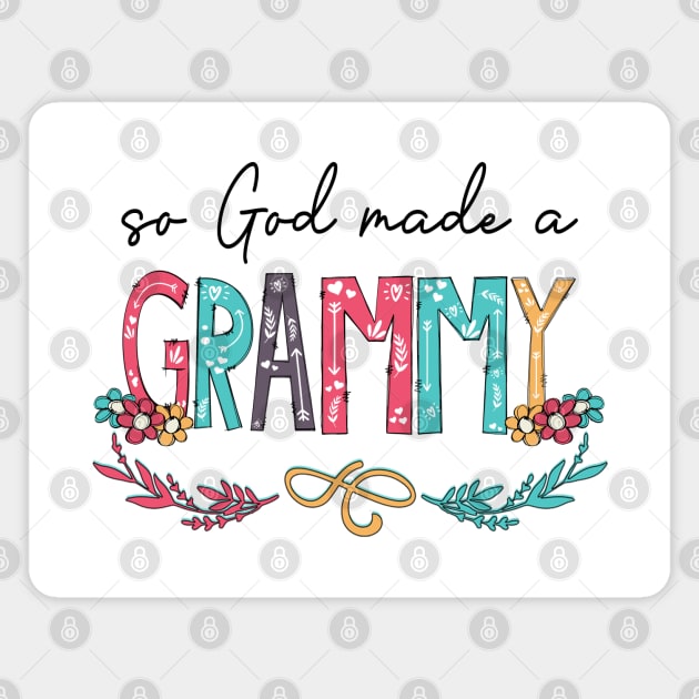 So God Made A Grammy Happy Mother's Day Magnet by KIMIKA